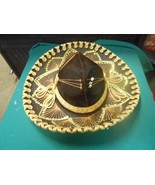 Great  Mexican Maroon and Gold &quot;Pigalle&quot; XXXXX SALAZAR  SOMBRERO - £13.89 GBP