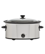 Mainstays 6 Qt Manual Slow Cooker, Stainless Steel - $826.07 MXN
