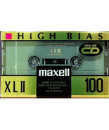 Maxell XL-II High Bias 100-minute Blank Audio Cassette in Original Package - £7.41 GBP