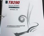 Takeuchi TB290 Mini Excavator Workshop Service Repair Manual - $111.00