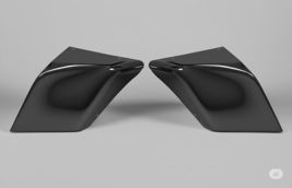 Black Pearl Stretched Extended Side Covers Compatible with Harley Street... - $121.52