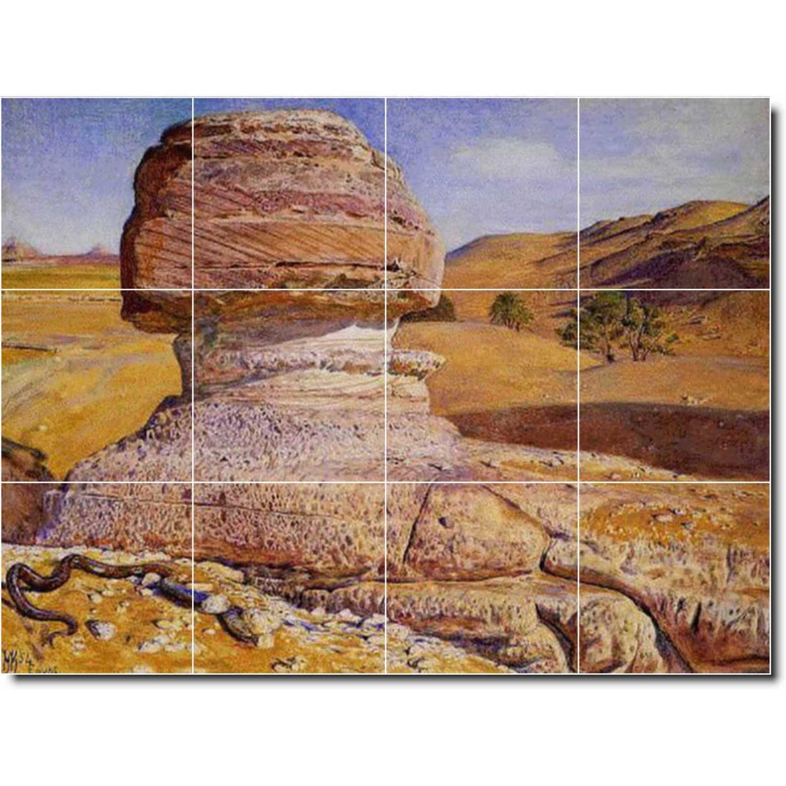 Hunt william holman the sphinx gizeh looking towards the pyramids of sakhara