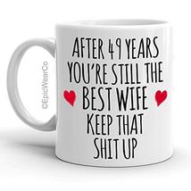49 Year Anniversary Coffee Mug for Her, 49th Wedding Anniversary Cup For Wife, W - £11.92 GBP