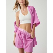 Free People Sleep Talk Shorts Vibrant Flower Pink ( M ) - $62.34