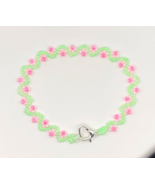 Pink Neon &amp; Green Summer bracelet fashion minimalist NEW 7.2 7.5 inches - $8.81