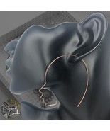 Womens Rose Gold Side Face Silhouette Lightweight Wire Hook Earrings Jew... - $16.47 CAD
