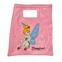 VINTAGE DISNEY DISNEYLAND TINKER BELL PINK VINYL PURSE BAG HANDBAG JAPAN - $113.05