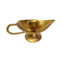 6&#39;&#39; Antique Vintage Aladdin Brass Genie Oil Lamp Nautical Chirag Incense... - £18.06 GBP