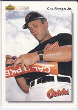 G) 1992 Upper Deck Baseball Trading Card - Cal Ripken Jr. #165 - £1.56 GBP