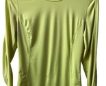 Danskin Running Shirt Womens Xs Long Sleeved Electric Green Round Neck R... - £4.38 GBP