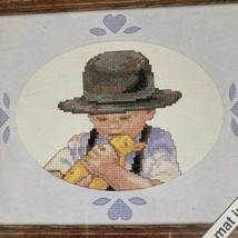 JCA Love Notes Boy with Duck Counted Cross Stitch Kit 08317 NEW - $24.01