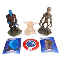 Disney Infinity 2.0 Guardians Of The Galaxy Yondu Groot Figures Power Disc Cards - £9.57 GBP