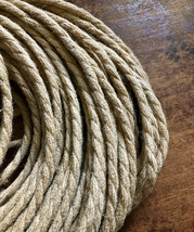 Natural Jute Rope Electrical Cord - Rustic Style Hemp Covered Lamp/Pendant Wire - £1.13 GBP