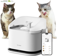 Multi Cats Water Fountain, Dockstream RFID Smart APP Monitoring Cat Foun... - $144.18