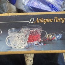 Glass Punch Bowl Set - Anchor Hocking Arlington - 12 Party Cups - Origin... - $54.45