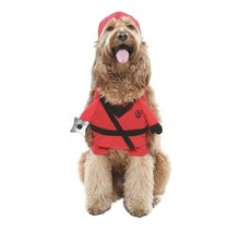 NEW Ninja Costume Pet Size Medium Dog (20-50 lb) Halloween Vibrant Life Hat Top - £11.72 GBP