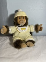 1994 Hosung Joey Baby Monkey Chimpanzee Chimp Yellow Bee. Pacifier Plush Animal - £15.24 GBP
