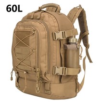 60L 25L Tactical Backpack for Men Travel Hiking Camping Trekking Outdoor Bag Men - £149.18 GBP