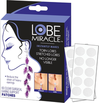 Lobe Miracle- Clear Earring Support Patches - Earring Backs for Droopy Ears - £11.43 GBP