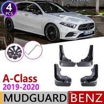 4 PCS Front Rear Car Mudflap   Benz A-Cl A W177 2019 2020  Mud Guard Flaps Splas - £98.14 GBP