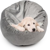 Dog Bed Warm With Hooded Blanket, Anti-Anxiety Puppy Pet Bed Cave Super Soft, No - $34.99