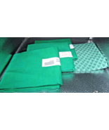 3 + Dark Green Solid Cotton Fabric 1/2 yard each + Scale Print Partial Used - €16,49 EUR
