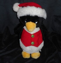 12&quot; Vintage Chosun Christmas Baby Black &amp; White Penguin Stuffed Animal Plush Toy - £22.58 GBP