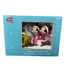 Disney Mickey Minnie Pluto Christmas Sled 13&quot; Holiday Table Decor 596779... - $38.87