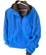 Nautica Mens 2 Piece Royal Blue Jacket with Black Fleece Jacket Size Medium - $17.76 CAD