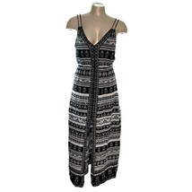 Flying Tomato Women&#39;s L Maxi Sun Dress Black &amp; White - £22.30 GBP