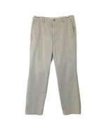 Dockers Mens size 32 x 30 Slim Fit Flat Front Khaki Pants Slacks Light Gray - £17.68 GBP