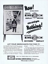 1965 Cinemotion Movie Theater Displays ORIGINAL Vintage 9x12 Industry Ad   - $19.79