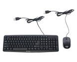 Verbatim Slimline Wired Keyboard and Mouse Combo USB Plug-and-Play Numer... - $26.99