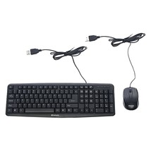 Verbatim Slimline Wired Keyboard and Mouse Combo USB Plug-and-Play Numeric Keypa - $26.99