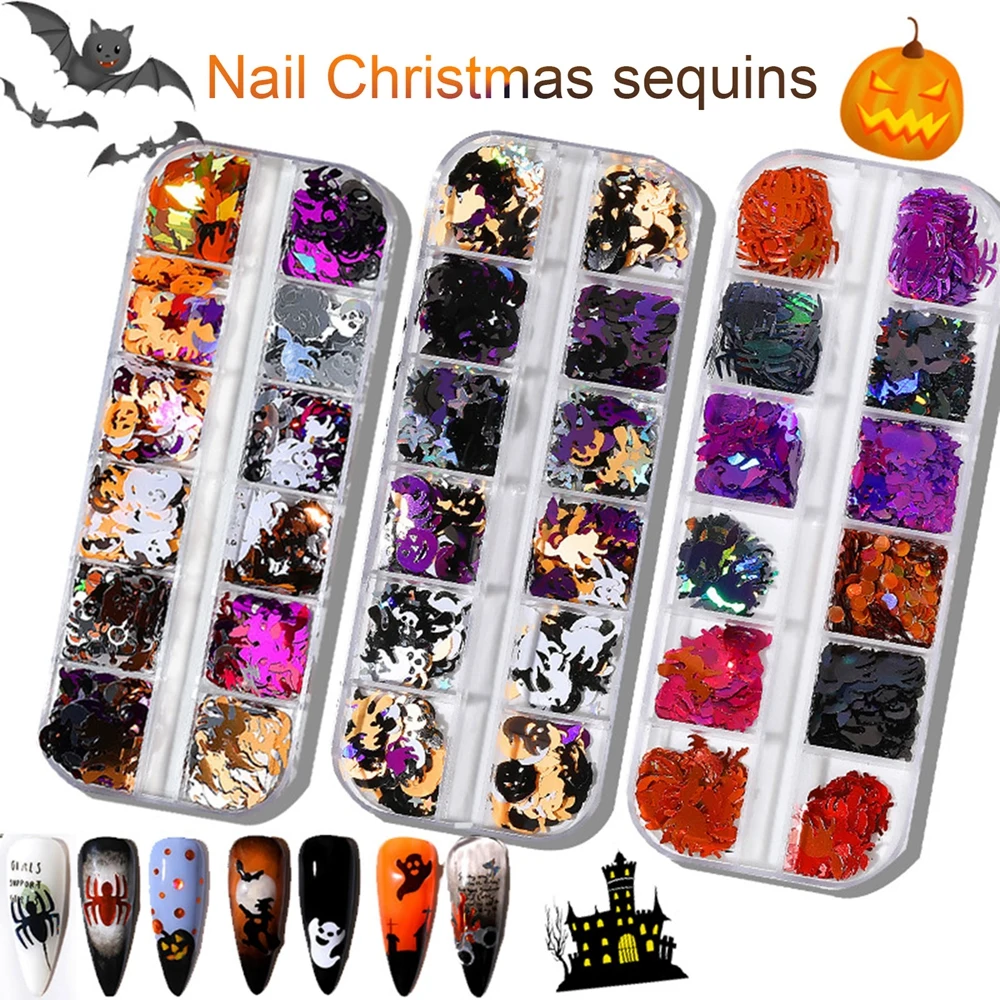 Halloween Nail Art Face Body Rhinestones Decorations Jewelry Sparkle Chr... - £8.85 GBP+