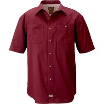 Gravel Gear Mens Brushed Twill Short Sleeve Work Shirt with Teflon Choos... - $29.99