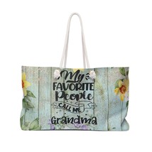 Personalised/Non-Personalised Weekender Bag, Floral, My Favorite People Call me  - £39.03 GBP