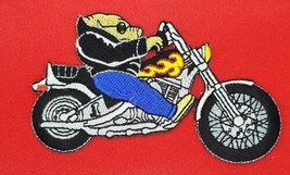 Biker Hog Iron On Sew On Embroidered Patch 4 1/4 &quot;X 2 1/2 &quot; - £4.33 GBP