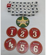 Texas Roll&#39;em Game Dice And Player/dealer Token Replacement Pieces - $12.21 CAD