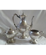 Sheridan Silver Co.  Silverplate Tea Set Teapot Sugar Creamer C &amp; C Silv... - £46.93 GBP
