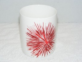 STARBUCKS COFFEE 2014 RED STARBURST CERAMIC CHRISTMAS 12 oz COFFEE MUG EUC - £7.98 GBP