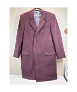 Samuel Windsor Long Wool Jacket Mens Long Overcoat Wool Cashmere Coat Si... - $76.97