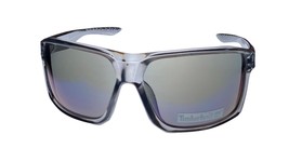 Timberland Grey Mens Plastic Rectangle Sunglass, Blue Flash Lens TB7235 20X - £16.79 GBP