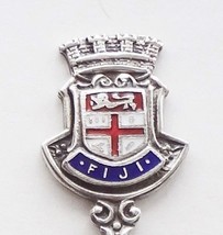 Collector Souvenir Spoon Fiji Coat of Arms Cloisonne Emblem - £11.71 GBP