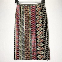 Anthropologie Vanessa Virginia Skirt Womens 0 Pencil Embroidered Lined C... - £21.95 GBP