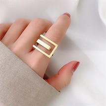 2021 New Women&#39;s Personality Knuckle Ring Simple Stylish Gold Color Ring... - £8.64 GBP