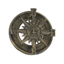 Bronze Cast Iron Decorative Sun Compass Rose Door Knocker Rustic Home Decor - £20.98 GBP