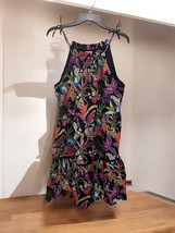 Crown and Ivy Sleeveless Dress Parrots Design Multicolored Size Small NEW - $24.99