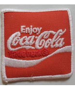 Vintage Enjoy Coca Cola TradevMark Embroidered Patch 2-1/2&quot; x 2-1/2&quot; - $8.95