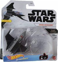 Star Wars Hot Wheels Starships : Bad Batch Havoc Marauder - White cardback - $15.99